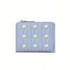 Fashion new Korean version cute embroidered women simple short change multi-functional wallet