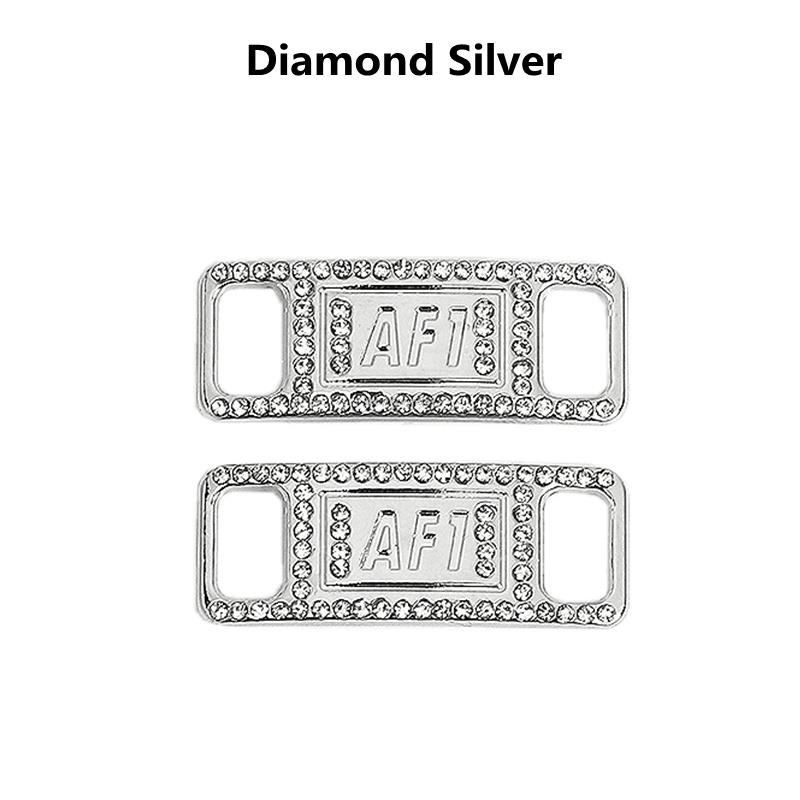 Kombination AF1 Diamant Schuhanhänger Mode Schnürsenkel Schnalle Qualität Metall Schnürsenkel Dekorationen Chapa Air Force 1 Schuhe Zubehör