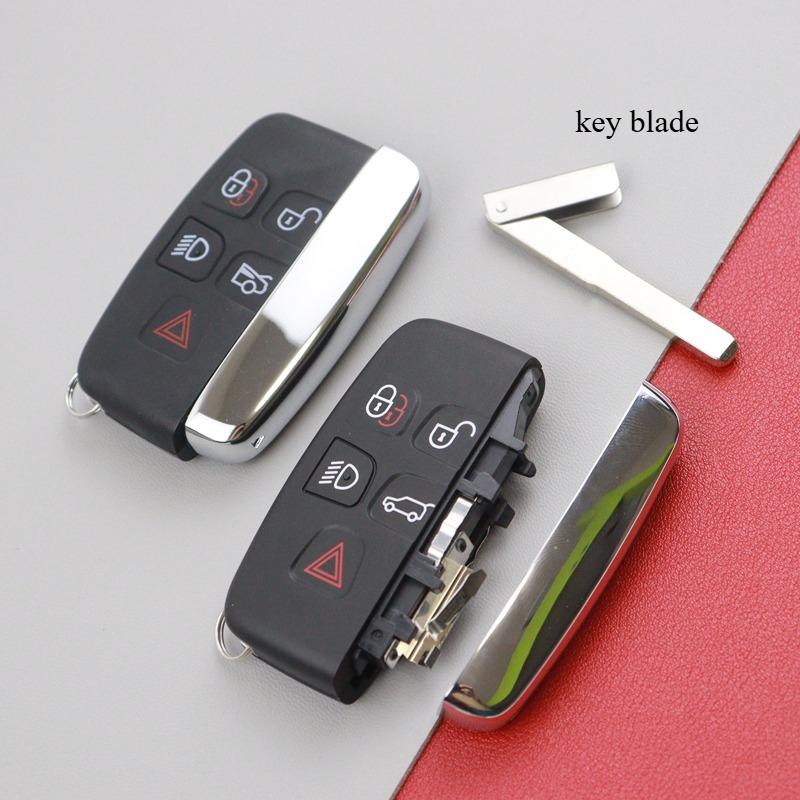 For Jaguar XE XJ XF Guitar for Land Rover Range Rover Sport Evoque Freelander Velar Discovery 4 Car Key Fob Shell Case Housing