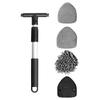 Aluminum Long Handle Brush with Replace Pad Windshield Window Cleaner Brush Multi-Purpose Glass Cleaning Brush Kit Cleaning Tool
