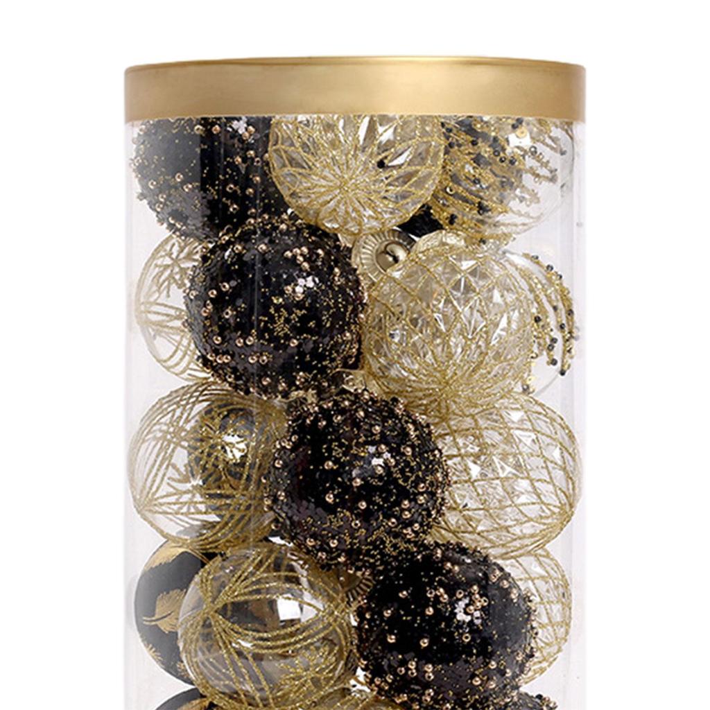 25Pcs Christmas Ball Ornaments, Decorative Hanging Baubles, Tree Decorations for