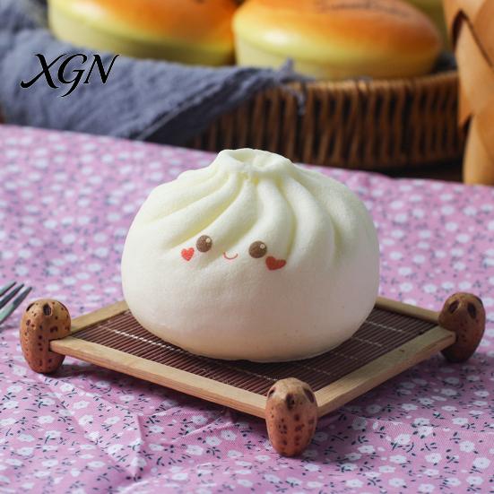 Adult Stress Toy Cartoon Steamed Bun Squeeze Simulated Dumpling Sensory Pinch Ball Fidget Relief Relaxation Decompression Tool