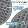 Silicone Foot Massage Pad, Double-sided Use, Large Foot Relaxation Reflex Pad, Foldable Foot Acupressure Pad, Relieves Pain And Fatigue
