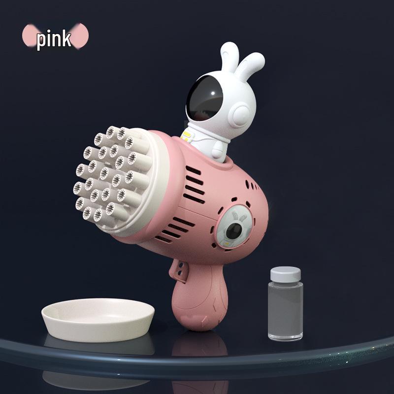 23-Hole Giraffe Bubble Machine & Cartoon Fan Toy for Kids