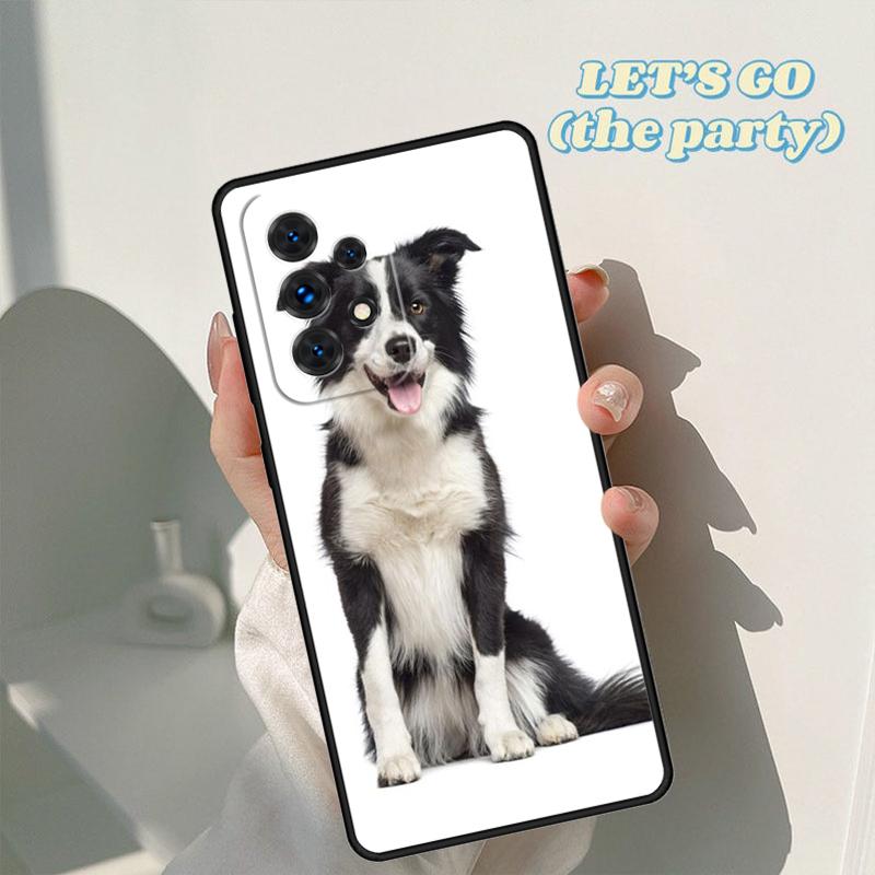 Beautiful Fun Border Collie Dog Puppies Case For Samsung Galaxy A42 A31 A40 A51 A71 A32 A80 A91 A52 A72 A73 A20e A50 A70 A11 A12