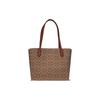 COACH Willow 34 presbyopia large capacity coated canvas and calfskin Tote bag Tote bag shopping bag hand-held shoulder bag large size women's brown
