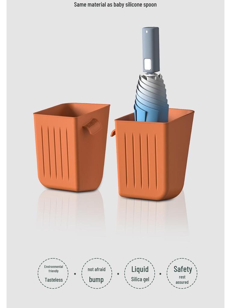Compatible with AITO New M7/M8/M9: Silicone Car Trash Can & Door Umbrella Holder.