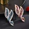 Elegant Retro Leaf Brooch: High-Grade Women's Corsage Pin and Suit Accessory