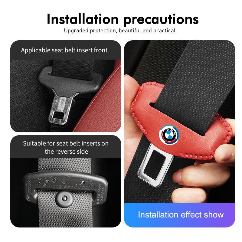 Car Seat Belt Buckle Protector Anti-Scratch Adjusting Clip For BMW E36 E39 E87 E60 E46 E53 E90 F10 F20 F25 F30 X3 X5 AD2