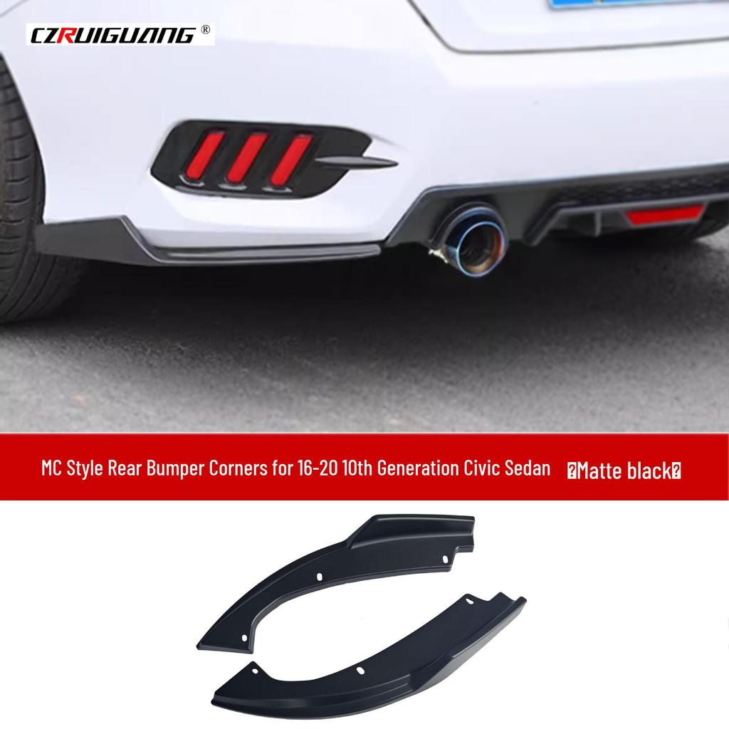 Kit de Carroceria Difusor Traseiro e Splitter Frontal para Civic 10ª Geração