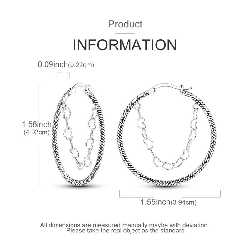 925 Sterling Copper Heart Snake Bone Pattern Cross Shell Zircon Four-pointed Star Earrings for Women Earring Fine Zircon Gifts