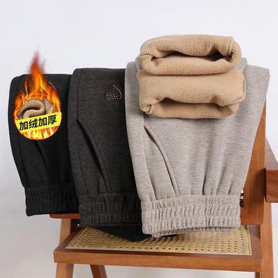 Qianlian Women's Fleece-Lined High-Waist Straight-Leg Pants