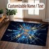Custom Rug BIRMINGHAM CITY Pattern Print Name Text Soft Non‑Slip Floor Carpet for Home Indoor Decoration