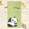 Überfülltes Panda-Party Strandtuch, Süßer Kawaii-Druck Schnelltrocknendes Handtuch