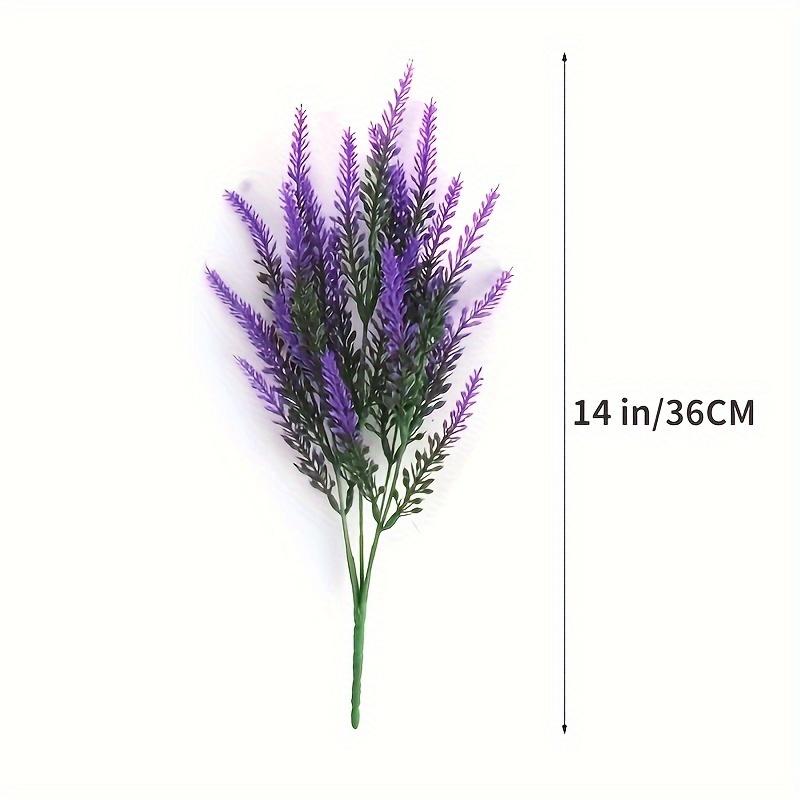 Resistant Artificial Lavender Flowers Perfect For Garden, Porch, And Window Box Decorations