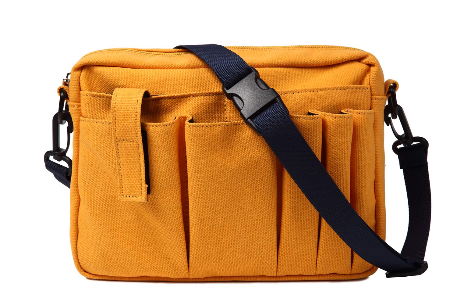 

Сумка Monobox Bag-in-Bag Наплечная сумка Сумка медсестры Рабочая сумка Холст Совместимость с A5 Хранение мелких предметов для мужчин и женщин Оранжевый (Синий ремешок)