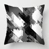 Modern Gray Black Abstract Geometric Cushion Cover Home Decor Pillow Cover Sofa Throw Pillow Cover