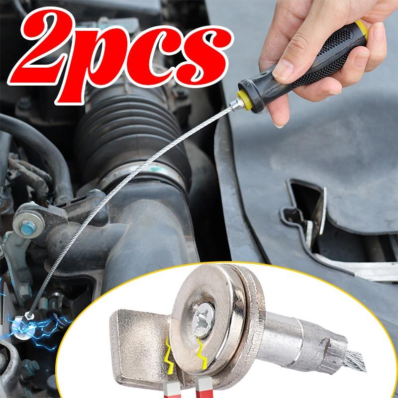 Magnetic Oil Drain Plug Remover Tool 36cm Anti Scald Heat Resistant Flexible Shaft for Car Engine Oil Change Mechanic Hand Tool