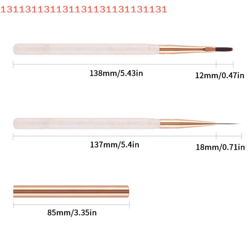 1/2PCS DIY UV Gel Extension Painting Supplies for Nail Design French Plaid Nail Art Brushes Set Line Grid Pattern Drawing Pen