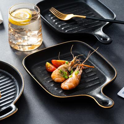 Japanische Amphora Backplatte Hitzeschutz Hotel Restaurant Nudel Backplatte Keramik Gratinplatte Kreative Frosted Platte