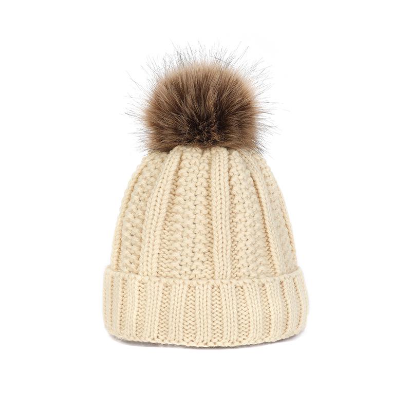 Winter Korean Style Wool Wig Hat: Warm Fleece-Lined, Thickened, Versatile, Knitted Hat