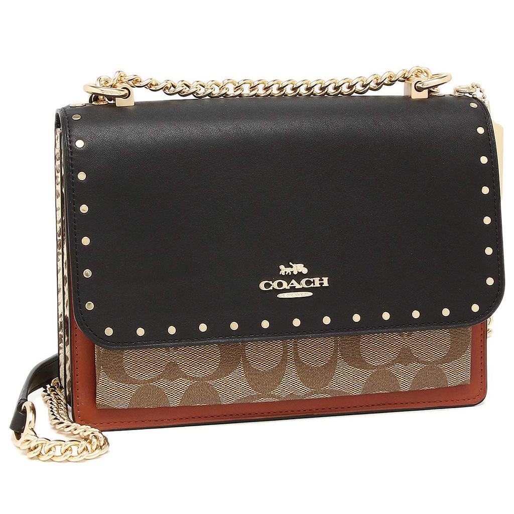 Shoulder Bag Outlet 90400 IME7V Khaki Multi [Coach] Women's [Item]