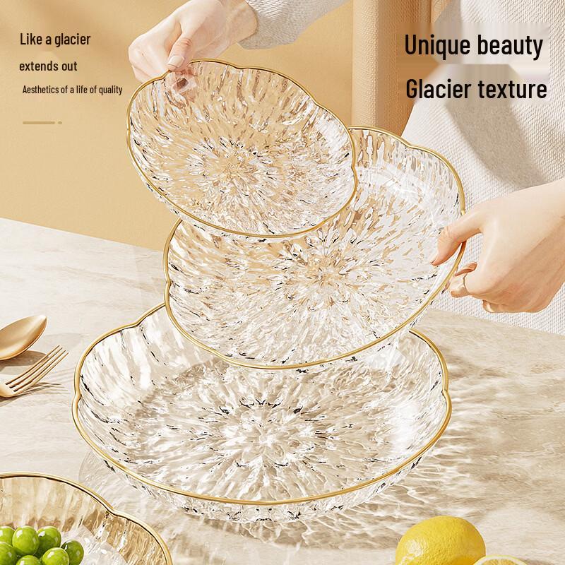Ru Han Light Luxury Glacier Flower Fruit Plate