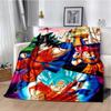 Japanese portable Dragon Cartoon Ball flannelette lightweight thin sheet sofa cover family office casual warm throw blanket.