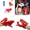 Spinnenseide Shooter Spielzeughandschuhe für Kinder Halloween Rollenspiel mit Seidensprühfunktion