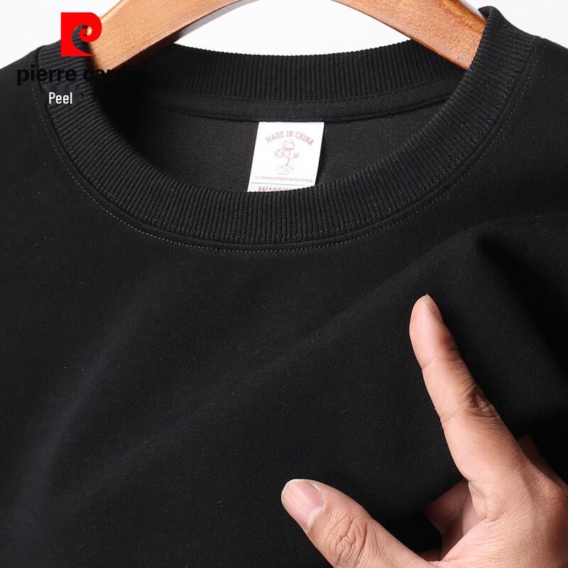 Pierre Cardin Men's Solid Round Neck Pullover Sweatshirt