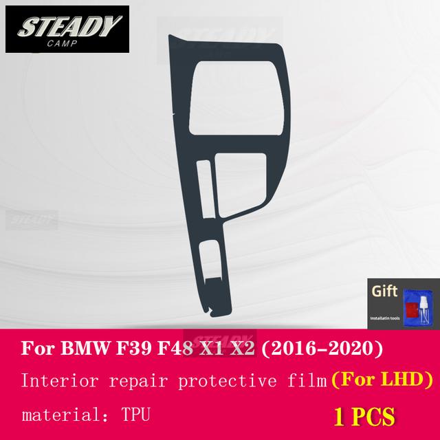Per BMW F39 F48 X1X2 2016 2017 2018   Interno Auto Consolle Centrale Pellicola Protettiva Trasparente TPU Antigraffio Riparazione