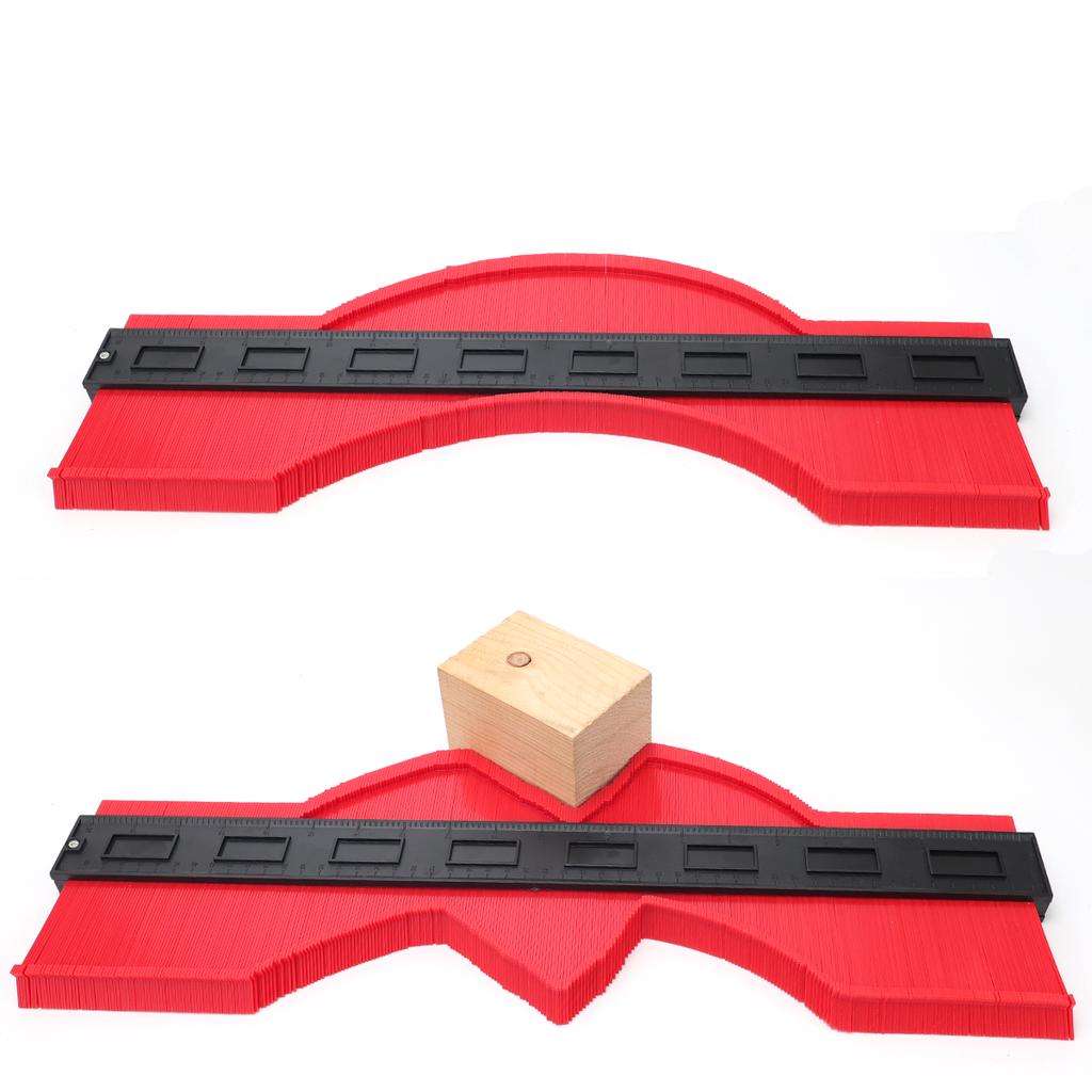 Universal Contour Gauge, 20-Inch Arc Ruler, Irregular Profile Ruler, Woodworking Corner Measuring Tool, Arc Profile Gauge
