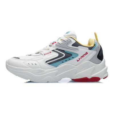 Li Ning Spacetime Classic Cushioning Low Top Running Shoes Women's White Gray AGCR332-5