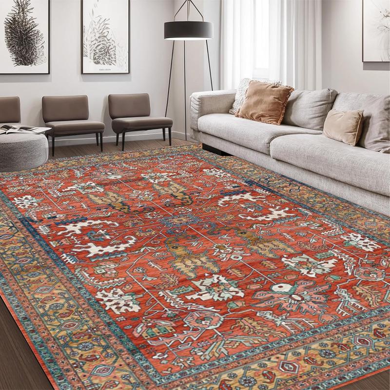 

Американський Богемний Стиль Ретро Килим Вітальня Диван Спальня Приліжковий Кабінет Кухня Вхідний Дверний Килимок Нековзний Розкішний Декор Мат 120*160cm