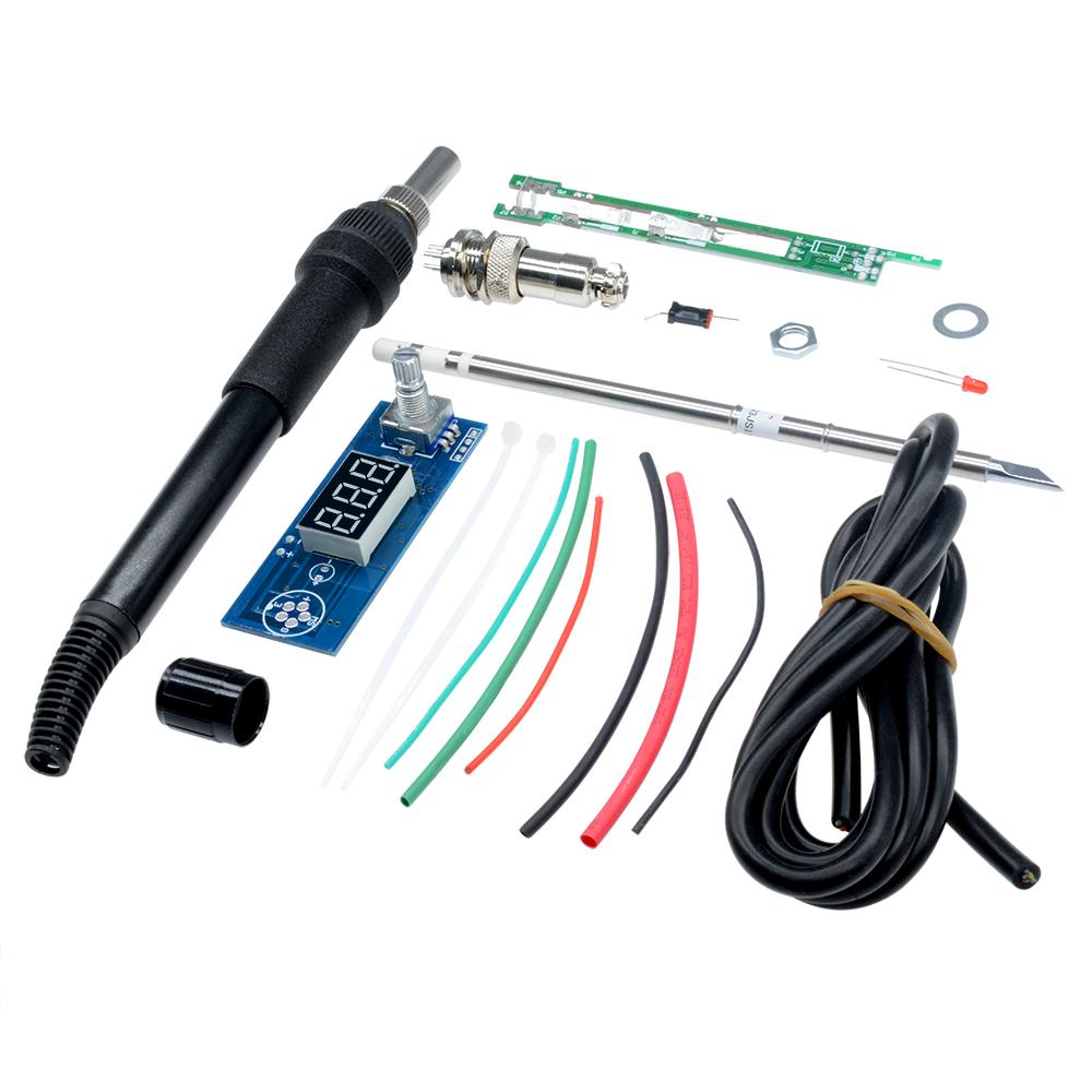 WSDMAVIS 1 Set T12 Soldering Iron Station Kit Digital Temperature Controller Handle Kits for HAKKO T12 WSDMAVIS 1 Set T12 Soldering Iron Station Kit Digital Temperature Controller Handle Kits for HAKKO T12
