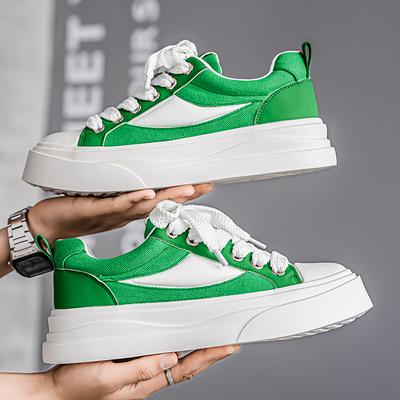 Autumn Canvas Shoes Men Trendy Vulcanized Shoes Breathable Patchwork Canvas Sneakers Men Youth Casual Skateboard Sneakers 2026