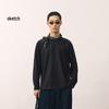 CROQUIS Men's Loose Fit Long-Sleeve Round Neck Shirt