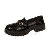 Thick-soled Heightening Women's Spring and Autumn New British Style Small Leather Shoes with Skirts JK Single Shoes