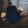 Hot Sale Large Size Bamboo Long Sleeve Shirt Women's European, American Loose Multi-Color Women's Top