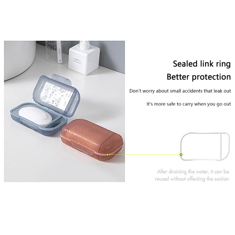 Small Travel Soap Container Secure Cover Multiple Purpose Organizers Jewelry Accessories Storage PP