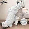 MJ STYLE Women's Functional Parachute Cargo Pants