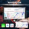 Multifunctional Car Radio 7 Inch IPS Touch Screen 1 Din Wireless Android Auto Carplay 7 Color Bluetooth Type-C Charging Mirror Link Stereo Playback