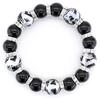 4A prayer silver carving dragon 14mm onyx paulownia box amulet for good natural stone [Sekki] beads, bracelet, included, luck, [b011]
