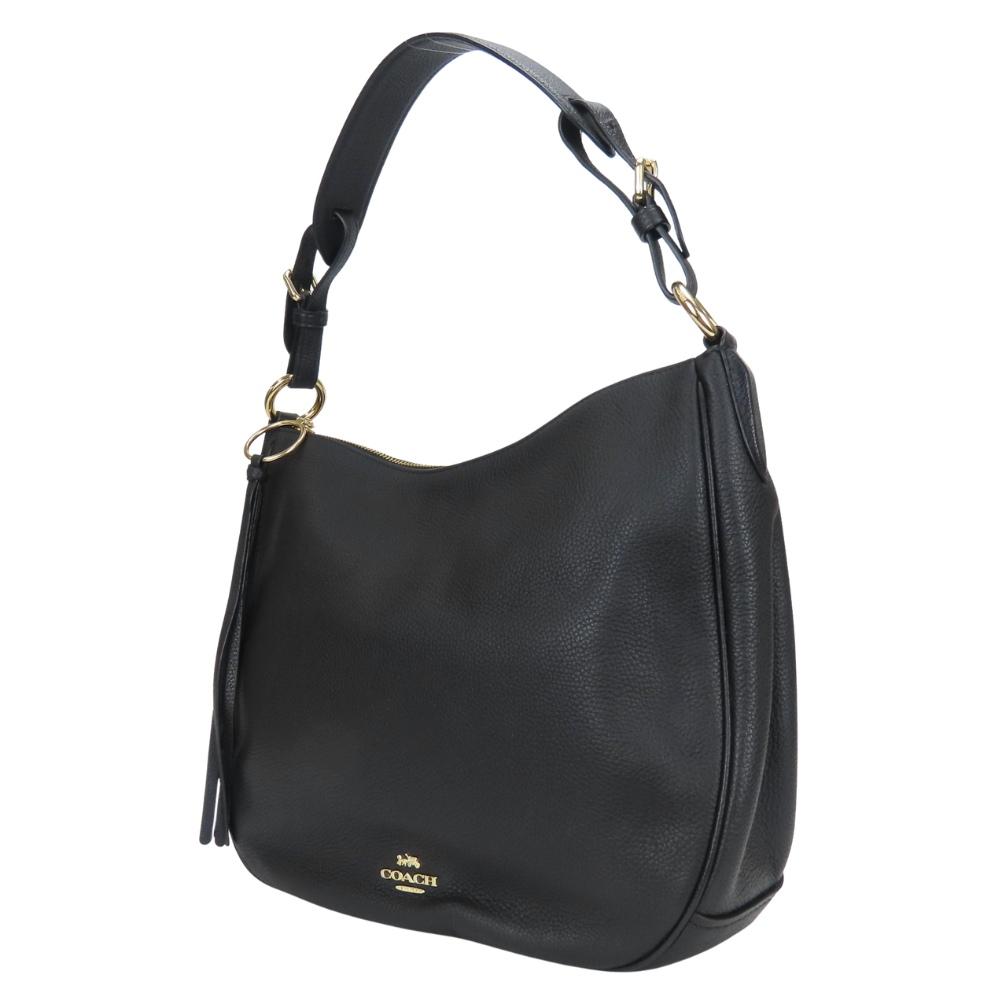 Used COACH Shoulder Bag 35593 Leather Black One Belt