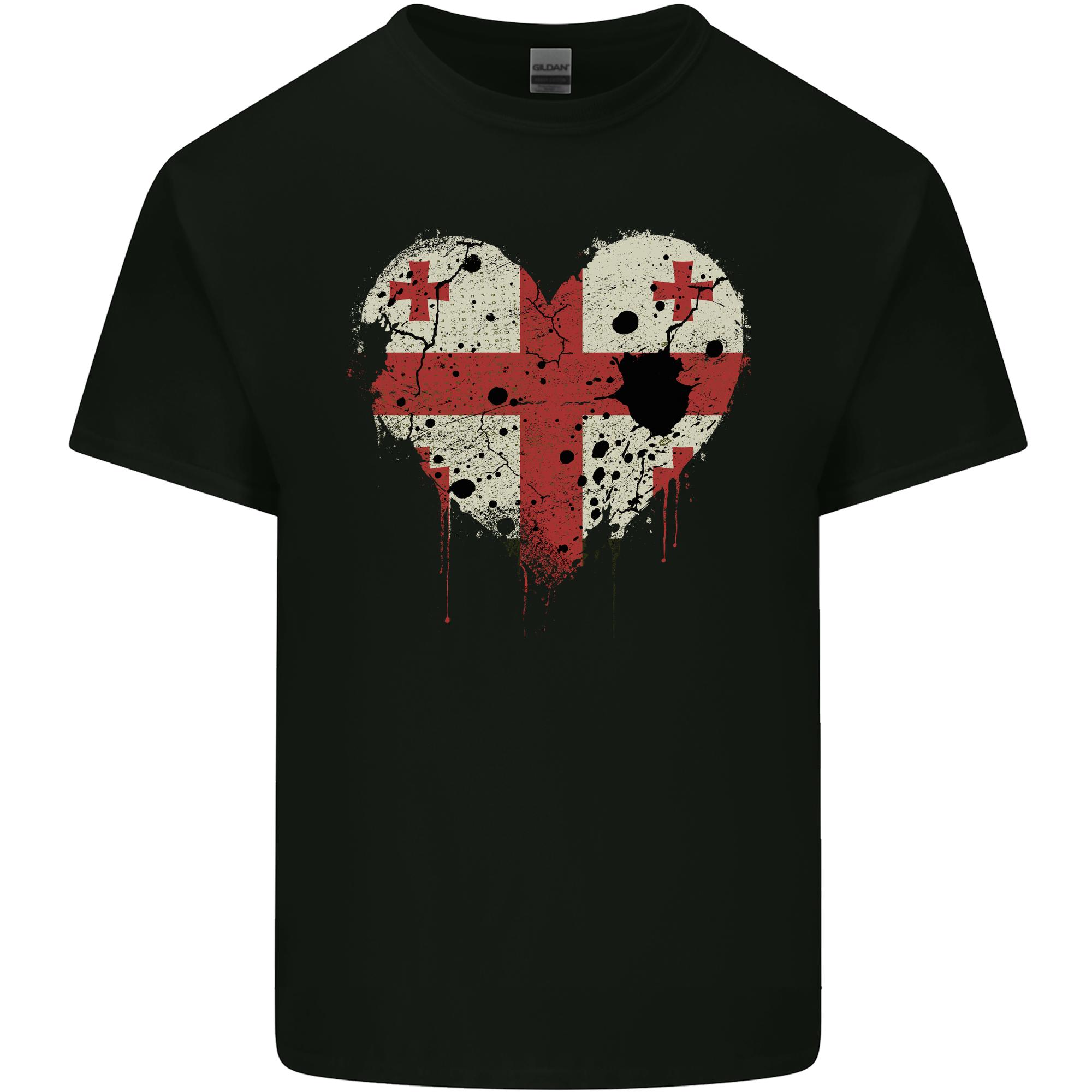 Love Georgia Flag Georgian Day Football Unisexs Light Cotton TShirt S