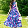 Summer Sleeveless Dresses for Women Vintage Clothes Loose Plus Size Elegant Long Dress
