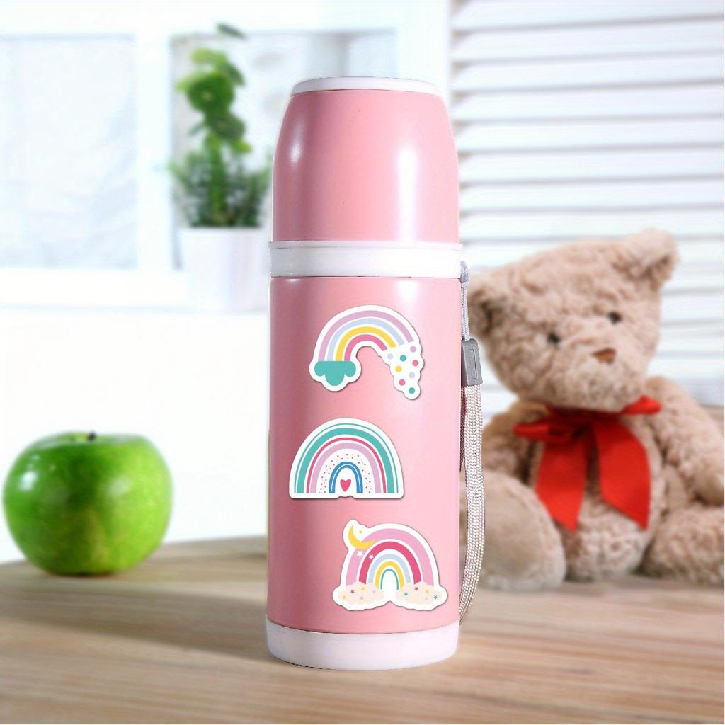 500pcs Colorful Rainbow Decal Stickers Water Bottles Laptops Phones Skateboards Aesthetic Stickers for Gift Packaging Stickers