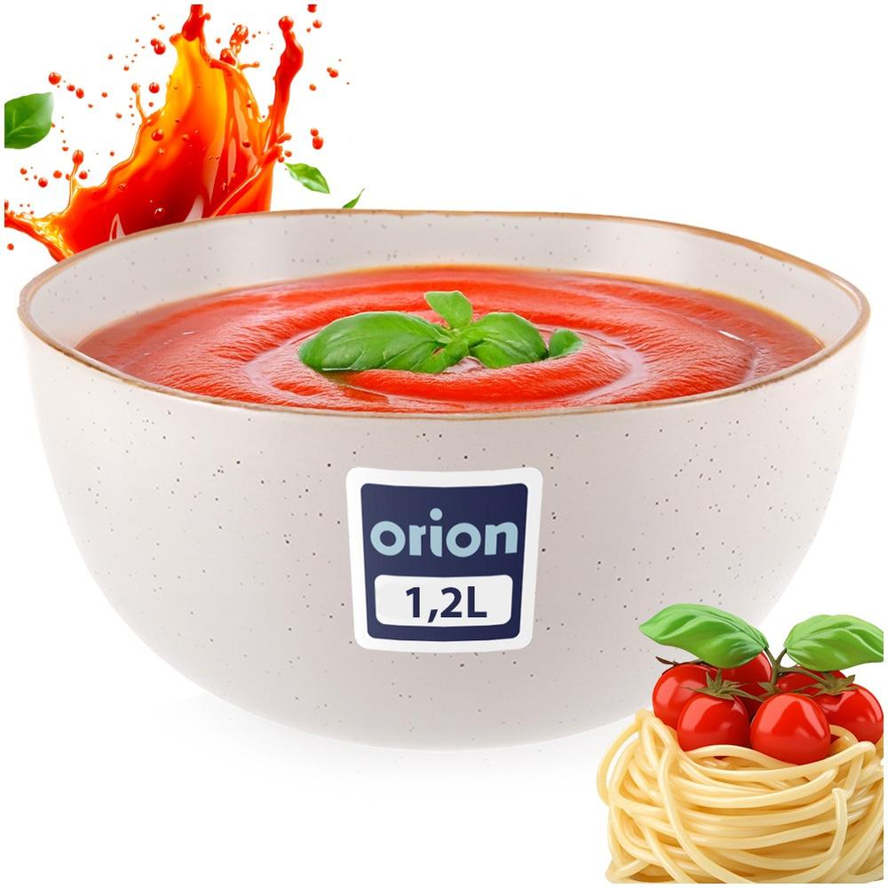 Beige Ceramic Bowl 18 Cm, 1.2 L