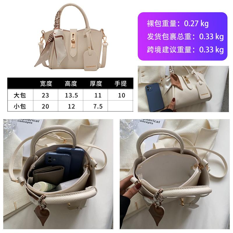 Beliebte Bucket Damenhandtasche vielseitige Handtrage Schulter Umhängetasche Tag