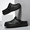 Waterproof Oil-Proof Non-Slip Chef Shoes Men's Work Shoes Slip-On Safety Shoes Anti-Odor Wear-Resistant EVA